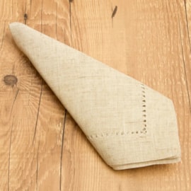 Kit Guardanapo Ponto Ajour 40cm x 40cm Argivai Bege 4 peças