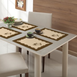 Kit Jogo Americano 6 Peças Linha Rústica Gourmet Raner Talheres Kit Jogo Americano 6 Peças Linha Rústica Gourmet Raner Talheres