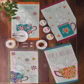 Kit Pano de Copa Felpudo Teka Primore Estampas Coelhos 6 Pçs Kit Pano de Copa Felpudo Teka Primore Estampas Coelhos 6 Pçs
