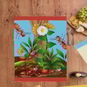 Kit Pano de Copa Felpudo Teka Primore Estampas Formigas 6 Pçs Kit Pano de Copa Felpudo Teka Primore Estampas Formigas 6 Pçs