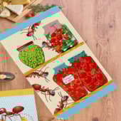 Kit Pano de Copa Felpudo Teka Primore Estampas Formigas 6 Pçs Kit Pano de Copa Felpudo Teka Primore Estampas Formigas 6 Pçs