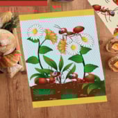 Kit Pano de Copa Felpudo Teka Primore Estampas Formigas 6 Pçs Kit Pano de Copa Felpudo Teka Primore Estampas Formigas 6 Pçs