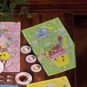 Kit Pano de Copa Felpudo Teka Primore Estampas Happy Sweet 6 Pçs Kit Pano de Copa Felpudo Teka Primore Estampas Happy Sweet 6 Pçs