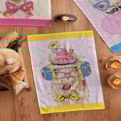 Kit Pano de Copa Felpudo Teka Primore Estampas Lhamas 6 Pçs Kit Pano de Copa Felpudo Teka Primore Estampas Lhamas 6 Pçs