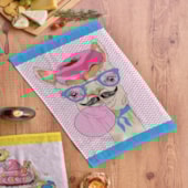 Kit Pano de Copa Felpudo Teka Primore Estampas Lhamas 6 Pçs Kit Pano de Copa Felpudo Teka Primore Estampas Lhamas 6 Pçs