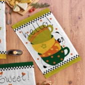 Kit Pano de Copa Felpudo Teka Primore Estampas Pandas 6 Pçs Kit Pano de Copa Felpudo Teka Primore Estampas Pandas 6 Pçs