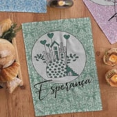 Kit Pano de Copa Felpudo Teka Primore Estampas Sentimentos 6 Pçs Kit Pano de Copa Felpudo Teka Primore Estampas Sentimentos 6 Pçs