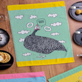 Kit Pano de Copa Teka Fiori Angolas e Abóboras 6 Pçs Kit Pano de Copa Teka Fiori Angolas e Abóboras 6 Pçs