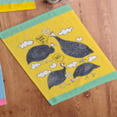 Kit Pano de Copa Teka Fiori Angolas e Abóboras 6 Pçs Kit Pano de Copa Teka Fiori Angolas e Abóboras 6 Pçs