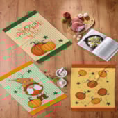 Kit Pano de Copa Teka Fiori Angolas e Abóboras 6 Pçs Kit Pano de Copa Teka Fiori Angolas e Abóboras 6 Pçs