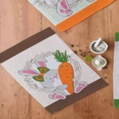 Kit Pano de Copa Teka Fiori Bunnys e Café da Manhã 6 Peças Kit Pano de Copa Teka Fiori Bunnys e Café da Manhã 6 Peças