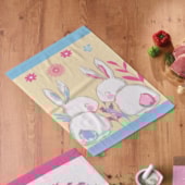 Kit Pano de Copa Teka Fiori Bunnys e Geléia 6 Peças Kit Pano de Copa Teka Fiori Bunnys e Geléia 6 Peças