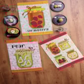 Kit Pano de Copa Teka Fiori Bunnys e Geléia 6 Peças Kit Pano de Copa Teka Fiori Bunnys e Geléia 6 Peças