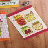 Kit Pano de Copa Teka Fiori Bunnys e Geléia 6 Peças Kit Pano de Copa Teka Fiori Bunnys e Geléia 6 Peças