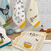 Kit Pano de Copa Teka Fiori Kitchen e Bee 6 Peças