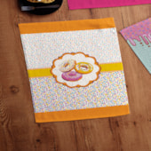 Kit Pano de Copa Teka Fiori Pop Corn e Donuts 6 Pçs Kit Pano de Copa Teka Fiori Pop Corn e Donuts 6 Pçs