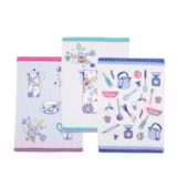 Kit Pano de Copa Teka Fiori Utensílios 6 Peças Kit Pano de Copa Teka Fiori Utensílios 6 Peças