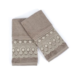 Kit Toalha Social Crystal Buettner Renascence Khaki Kit Toalha Social Crystal Buettner Renascence Khaki