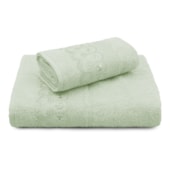 Kit Toalhas Banho e Rosto Bordare 2 Peças Verde Ice