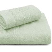 Kit Toalhas Banho e Rosto Bordare 2 Peças Verde Ice