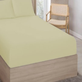 Lençol Avulso Casal Com Elástico Premium 180 Fios Bege Escuro Lençol Avulso Casal Com Elástico Premium 180 Fios Bege Escuro