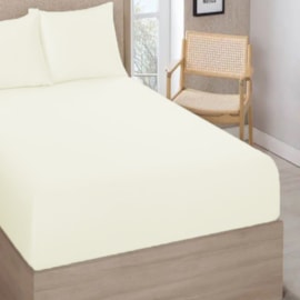 Lençol Avulso King Com Elástico Premium 180 Fios Amarelo Claro Lençol Avulso King Com Elástico Premium 180 Fios Amarelo Claro