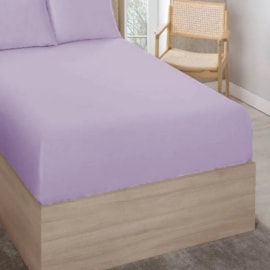 Lençol Avulso Queen Com Elástico Premium 180 Fios Lilas Lençol Avulso Queen Com Elástico Premium 180 Fios Lilas