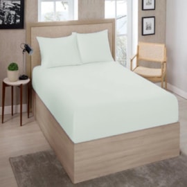 Lençol Avulso Solteiro King Com Elástico Premium 180 Fios Creme Lençol Avulso Solteiro King Com Elástico Premium 180 Fios Creme