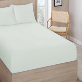 Lençol Avulso Solteiro King Com Elástico Premium 180 Fios Creme Lençol Avulso Solteiro King Com Elástico Premium 180 Fios Creme