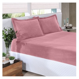 Lençol de Plush com elástico Queen Hedrons Romance Lençol de Plush com elástico Queen Hedrons Romance