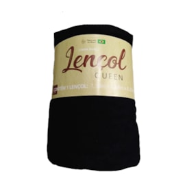 Lençol Queen com Elastico Malha SBX Preto Lençol Queen com Elastico Malha SBX Preto