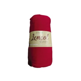 Lençol Queen com Elastico Malha SBX Vermelho Lençol Queen com Elastico Malha SBX Vermelho