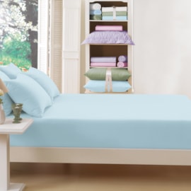 Lençol Queen com Elástico Teka Sticky Azul Lençol Queen com Elástico Teka Sticky Azul