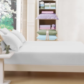 Lençol Queen com Elástico Teka Sticky Branco Lençol Queen com Elástico Teka Sticky Branco
