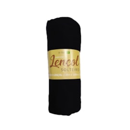 Lençol Solteiro com Elastico Malha SBX Preto Lençol Solteiro com Elastico Malha SBX Preto