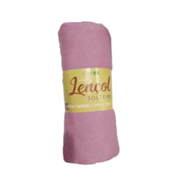 Lençol Solteiro com Elastico Malha SBX Rose Lençol Solteiro com Elastico Malha SBX Rose
