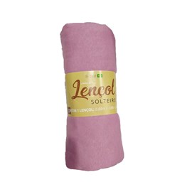 Lençol Solteiro com Elastico Malha SBX Rose