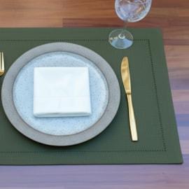 Lugar Americano Argivai Glamour Musgo 35cm x 50cm 2 Peças