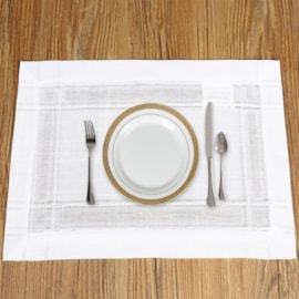 Lugar Americano Argivai Mayson Charm Blanc Branco 30cm x 45cm 2 Peças Lugar Americano Argivai Mayson Charm Blanc Branco 30cm x 45cm 2 Peças