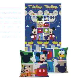 Manta Almofada Mickey Mouse Jolitex Ternille Manta Almofada Mickey Mouse Jolitex Ternille