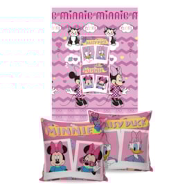 Manta Almofada Minnie Mouse Jolitex Ternille Manta Almofada Minnie Mouse Jolitex Ternille