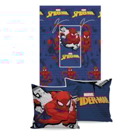 Manta Almofada Spider-Man Jolitex Ternille Manta Almofada Spider-Man Jolitex Ternille