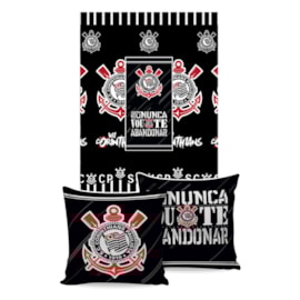 Manta Almofada Time Corinthians Jolitex Ternille Manta Almofada Time Corinthians Jolitex Ternille