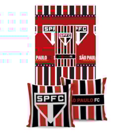 Manta Almofada Time São Paulo Jolitex Ternille Manta Almofada Time São Paulo Jolitex Ternille