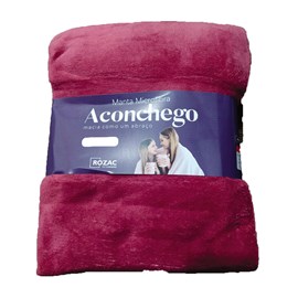 Manta de Microfibra Casal Aconchego Goiaba Manta de Microfibra Casal Aconchego Goiaba