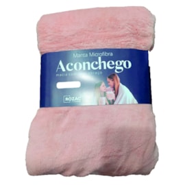 Manta de Microfibra Casal Aconchego Rozac Rosa Manta de Microfibra Casal Aconchego Rozac Rosa