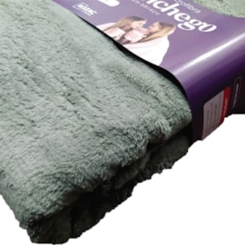 Manta de Microfibra Casal Aconchego Rozac Verde Oliva Manta de Microfibra Casal Aconchego Rozac Verde Oliva