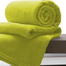 Manta de Microfibra Casal Andreza Amarelo 1,80m x 2,20m Manta de Microfibra Casal Andreza Amarelo 1,80m x 2,20m