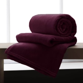 Manta de Microfibra Casal Andreza Rubi 1,80m x 2,20m Manta de Microfibra Casal Andreza Rubi 1,80m x 2,20m