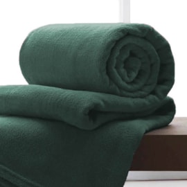Manta de Microfibra Casal Andreza Verde Aspargo 1,80m x 2,20m Manta de Microfibra Casal Andreza Verde Aspargo 1,80m x 2,20m